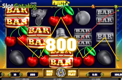 Скрин4. Fruits N Bells слот