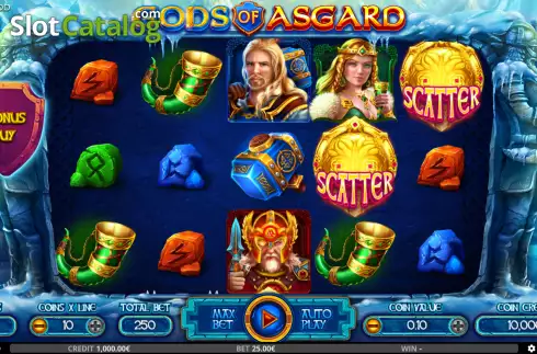 Скрин2. Gods of Asgard слот
