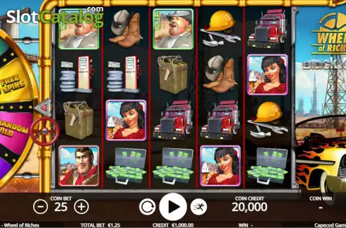 Скрин2. Black Gold Wheel of Riches слот