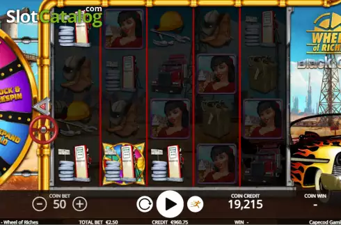 Скрин3. Black Gold Wheel of Riches слот