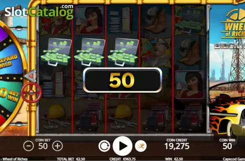 Скрин4. Black Gold Wheel of Riches слот