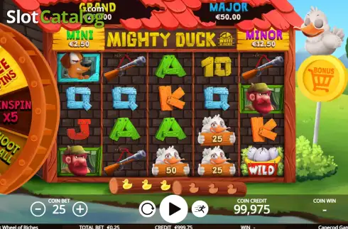 Скрин2. Mighty Duck Wheel of Riches слот