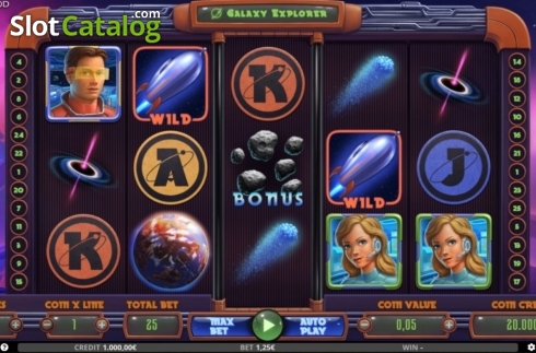 Скрин2. Galaxy Explorer слот