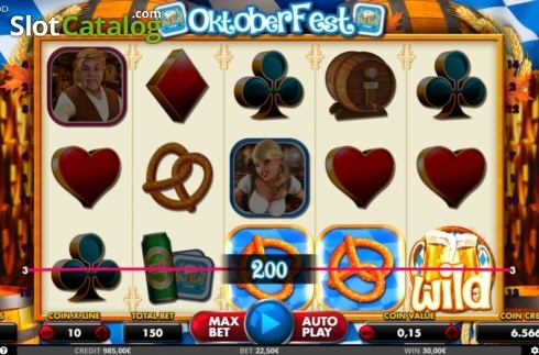 Скрин3. Oktoberfest (Capecod Gaming) слот