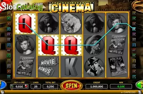 Скрин3. Cinema (Capecod Gaming) слот