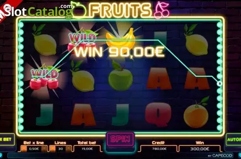 Скрин4. Fruits (Capecod) слот