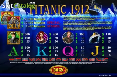 Скрин3. Titanic 1912 слот