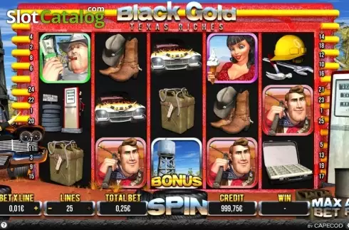 Скрин2. Black Gold Texas Riches слот
