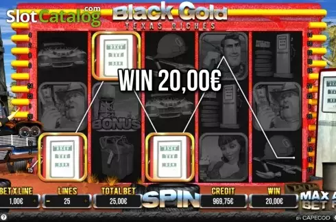 Скрин3. Black Gold Texas Riches слот