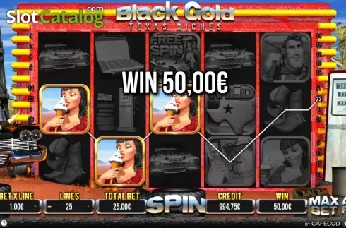 Скрин4. Black Gold Texas Riches слот