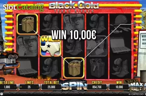 Скрин5. Black Gold Texas Riches слот