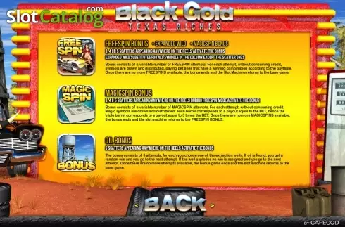 Скрин7. Black Gold Texas Riches слот