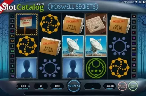 Скрин3. Roswell Secrets слот