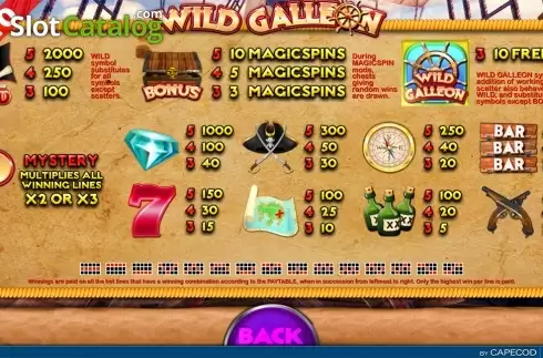 Скрин7. Wild Galleon слот