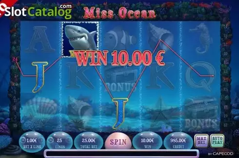 Скрин5. Miss Ocean слот