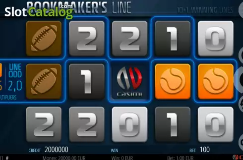 Скрин2. Bookmaker's Line слот