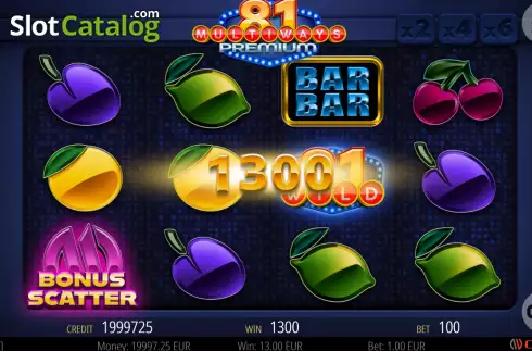 Скрин4. 81 Multiways Premium слот