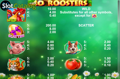 Скрин4. 40 Roosters слот