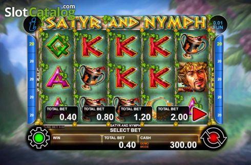 Скрин2. Satyr and Nymph (Casino Technology) слот