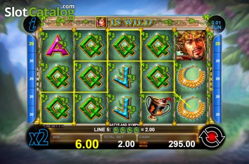 Скрин5. Satyr and Nymph (Casino Technology) слот