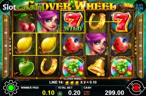 Скрин4. Clover Wheel слот