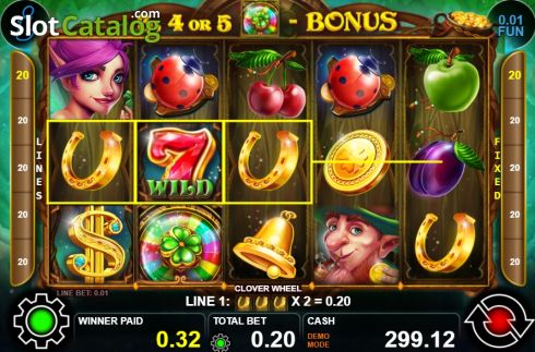 Скрин5. Clover Wheel слот