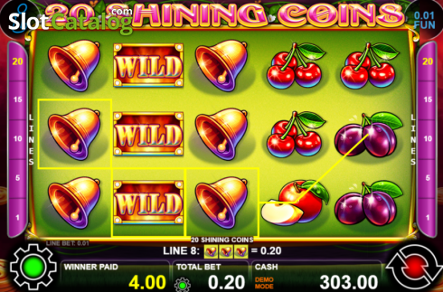 Скрин3. 20 Shining Coins слот