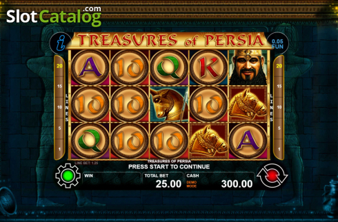 Скрин2. Treasures of Persia слот
