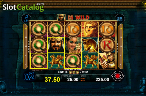 Скрин3. Treasures of Persia слот