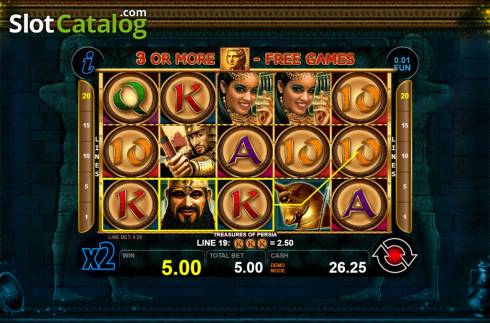 Скрин7. Treasures of Persia слот