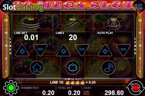 Скрин9. 20 Mega Slot слот