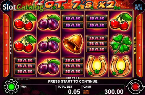 Скрин2. Hot 7's X 2 слот