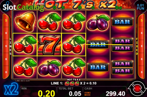 Скрин4. Hot 7's X 2 слот