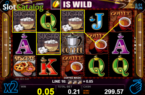Скрин5. Coffee Magic (Casino Technology) слот