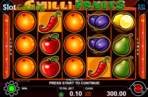 Скрин2. Chilli Fruits (Casino Technology) слот