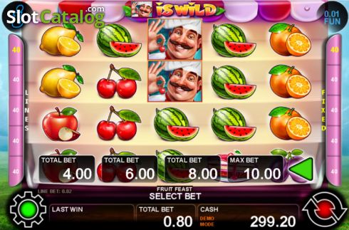 Скрин2. Fruit Feast слот