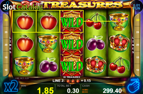 Скрин3. 30 Treasures слот