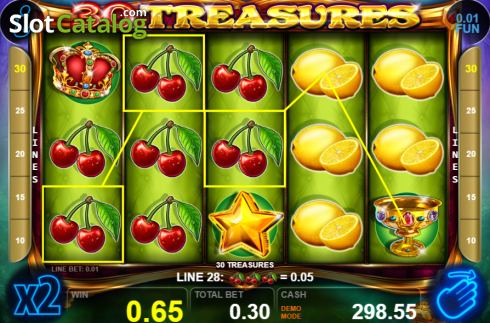 Скрин4. 30 Treasures слот