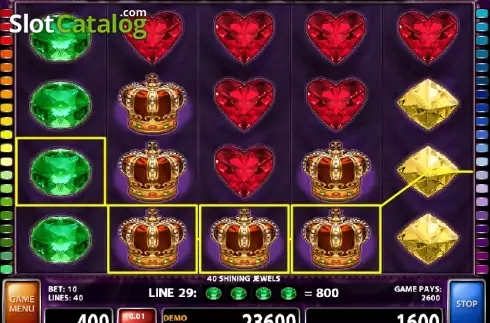 Скрин3. 40 Shining Jewels слот