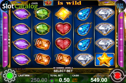 Скрин2. 50 Shining Jewels слот