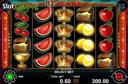 Скрин3. 50 Treasures слот