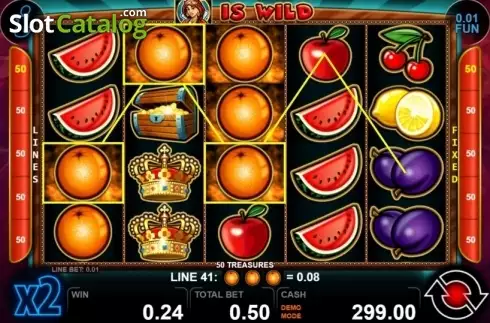 Скрин4. 50 Treasures слот