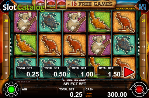 Скрин2. Australian Magic слот