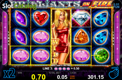 Скрин4. Brilliants On Fire слот