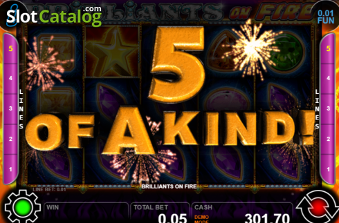 Скрин5. Brilliants On Fire слот