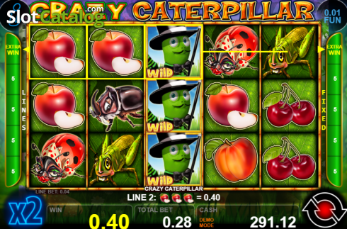 Скрин4. Crazy Caterpillar слот