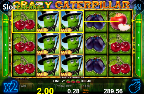 Скрин5. Crazy Caterpillar слот