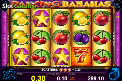 Скрин3. Dancing Bananas слот