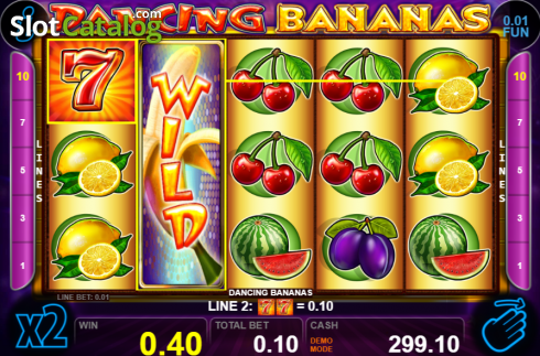 Скрин4. Dancing Bananas слот