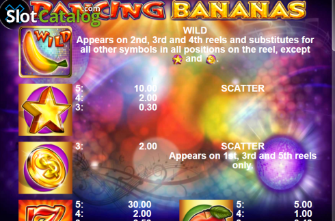 Скрин6. Dancing Bananas слот